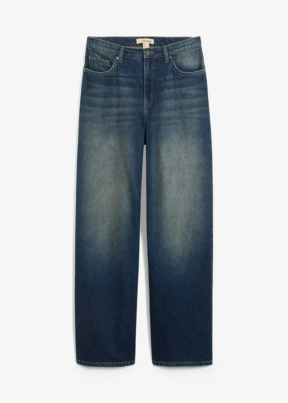Džíny Wide Leg, High Waist, bonprix