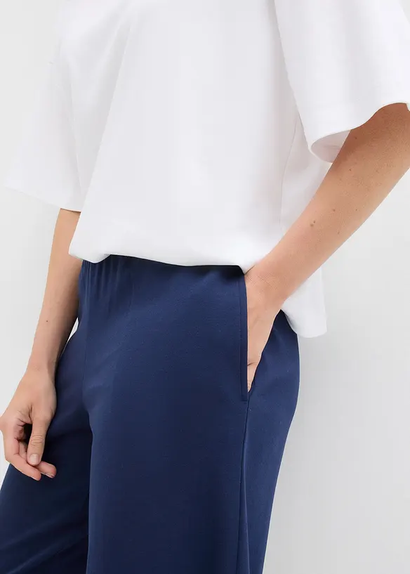 Kalhoty Culotte z čisté organické bavlny, bonprix