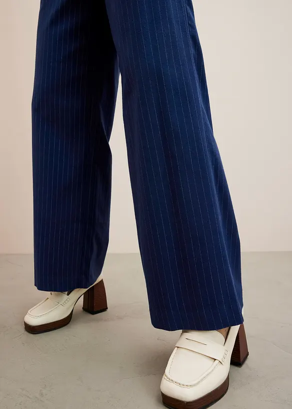 Kalhoty Palazzo ve vlněném vzhledu, bonprix