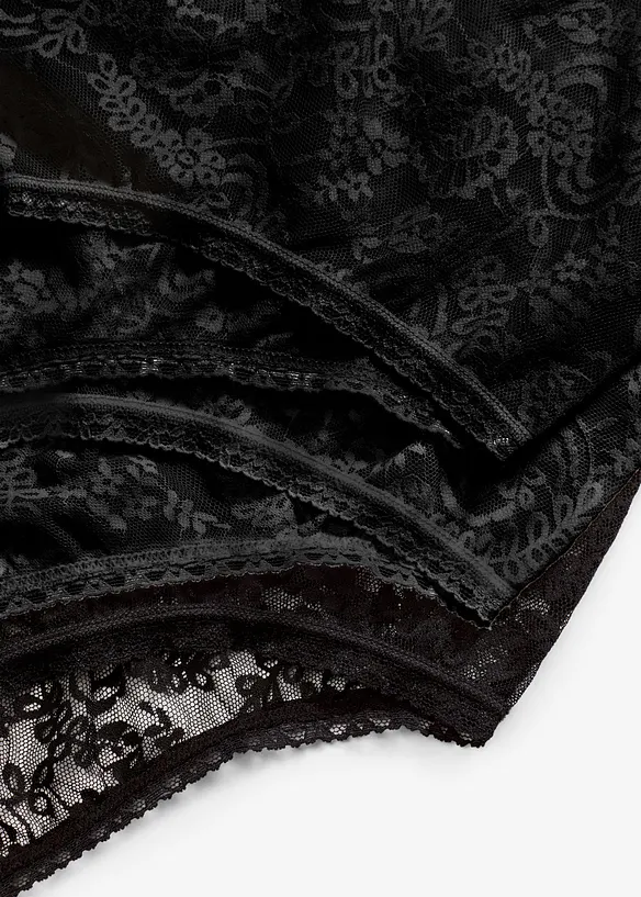 Vysoké kalhotky z krajky (3 ks v balení), bonprix