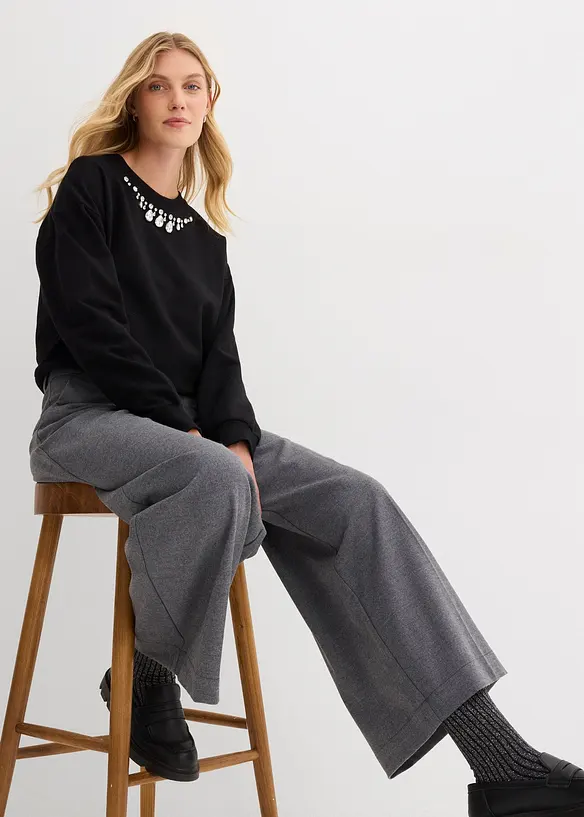 Oversize mikina z bavlny, bonprix