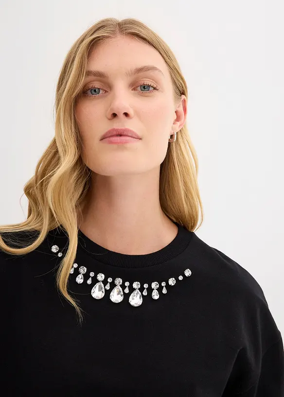 Oversize mikina z bavlny, bonprix