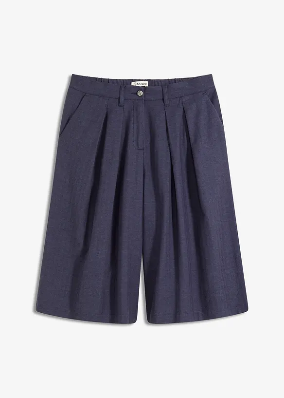 Bermudy se sklady v pase, bonprix