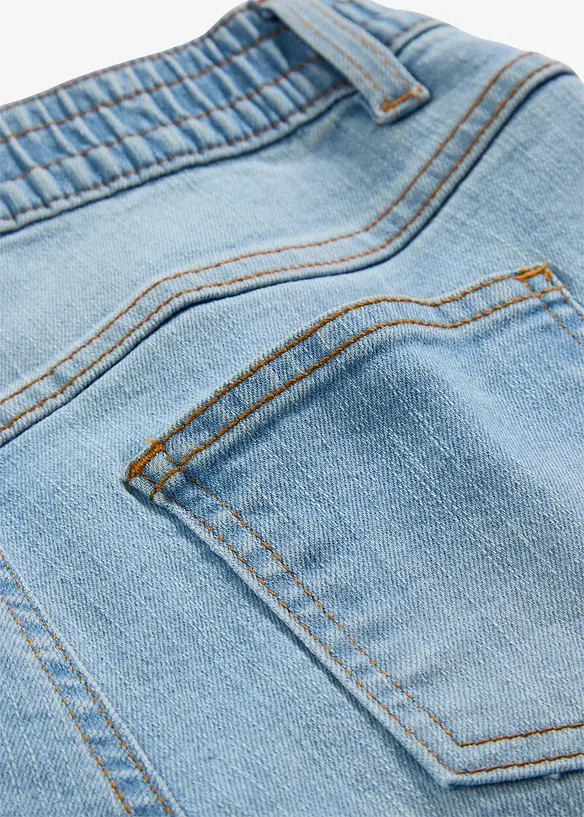 Džíny bez zapínání, Mid Waist (2 páry v balení), bonprix