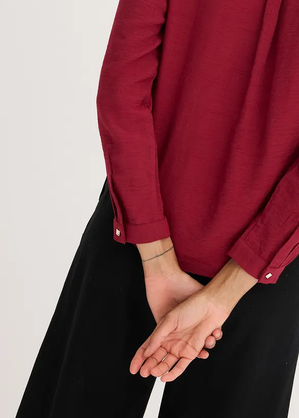 Halenka se zavinovacím detailem, ze strukturovaného materiálu, bonprix