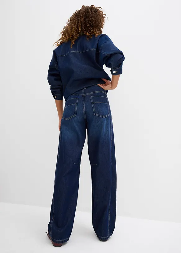 Balonové džíny, Mid Waist, Super Soft, bonprix