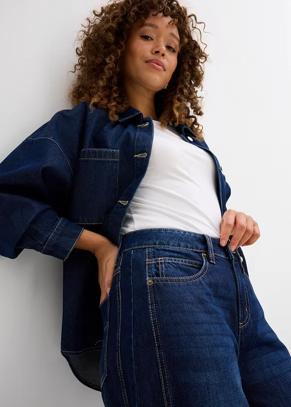 Balonové džíny, Mid Waist, Super Soft, bonprix