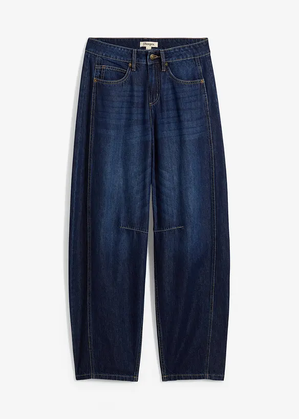 Balonové džíny, Mid Waist, Super Soft, bonprix
