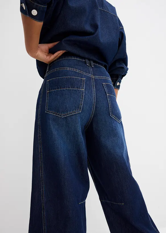 Balonové džíny, Mid Waist, Super Soft, bonprix