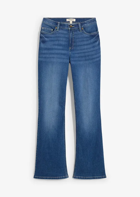 Džíny Bootcut, Mid Waist, bonprix