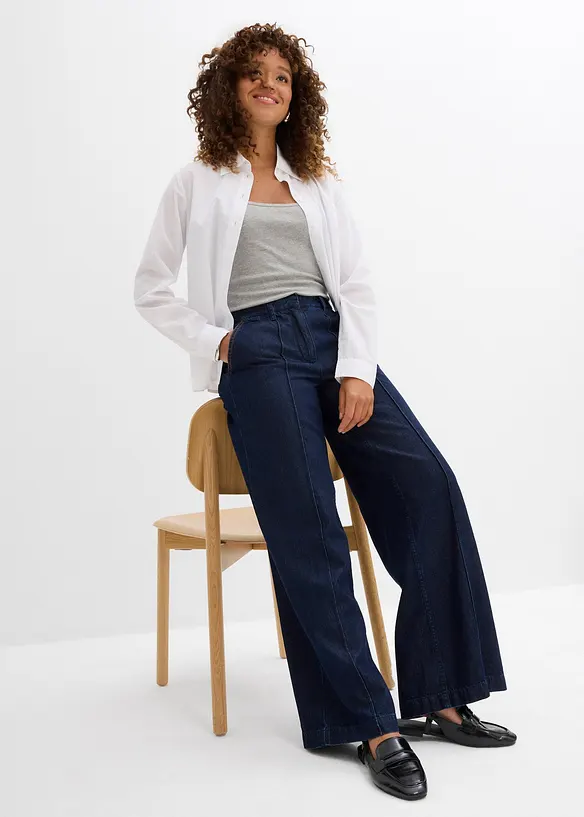 Džíny Wide Leg, High Waist, Super Soft, bonprix