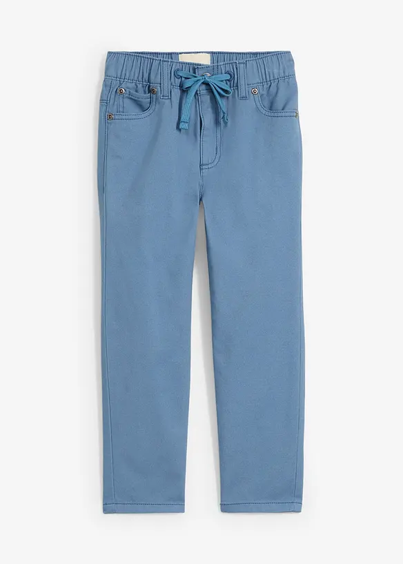 Kalhoty bez zapínání z čisté bavlny, Regular Fit, Straight, bonprix