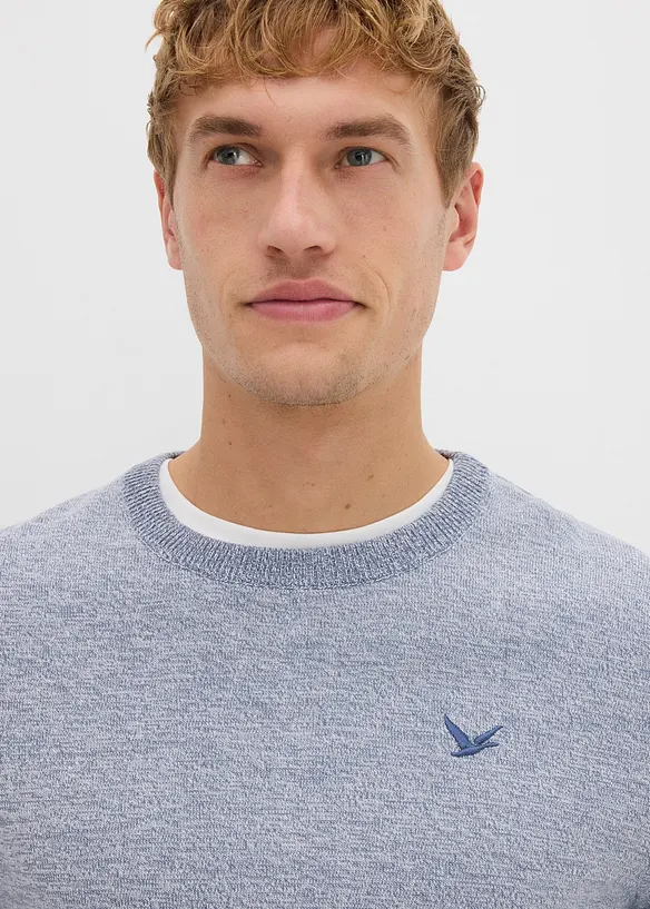 Svetr z jemného úpletu s čistou bavlnou, bonprix