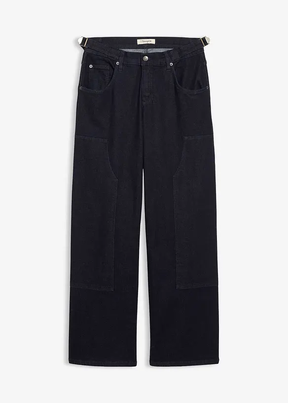 Džíny Wide Leg, Mid Waist, bonprix
