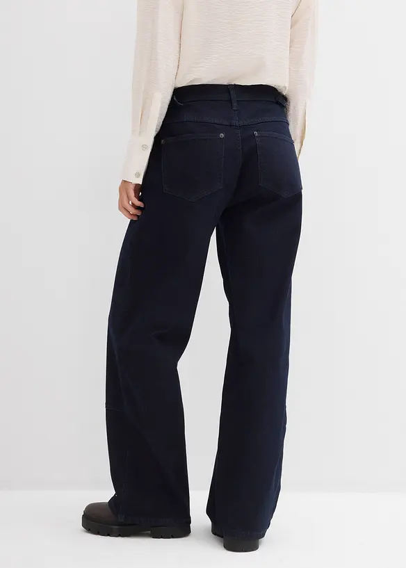 Džíny Wide Leg, Mid Waist, bonprix