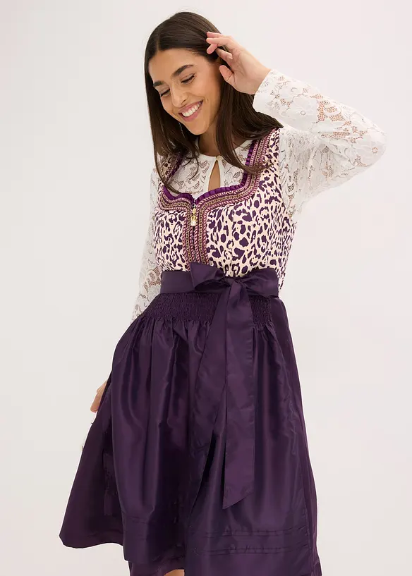 Kroj Dirndl s vyšívanou zástěrou (2dílná souprava), bonprix