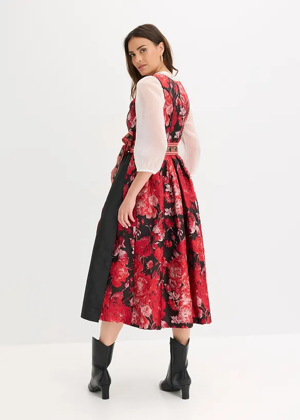 Kroj Dirndl s vyšívanou zástěrou (2dílná souprava), bonprix