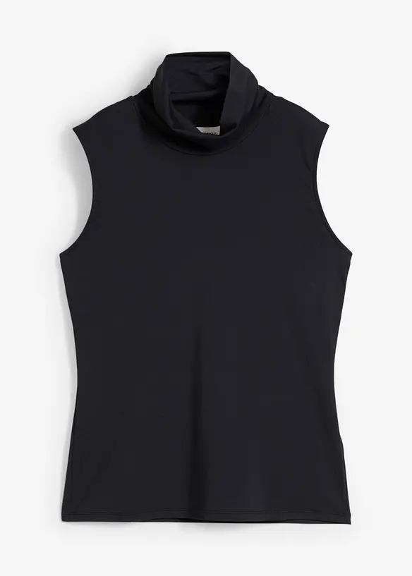 Top s rolákovým límcem, z elastického polyamidového materiálu, bonprix