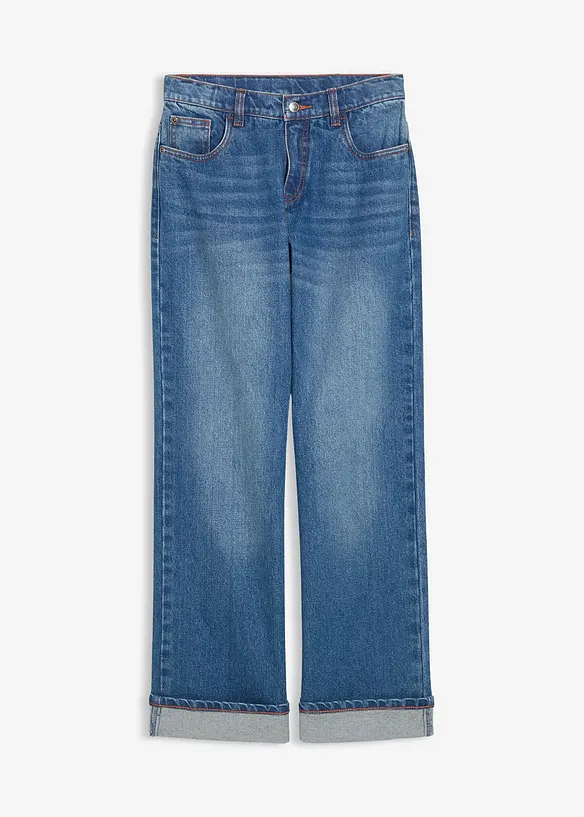 Džíny Wide Leg, Low Waist, bonprix