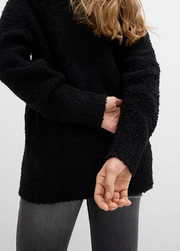 Oversized svetr z flaušové příze, bonprix