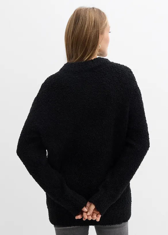Oversized svetr z flaušové příze, bonprix