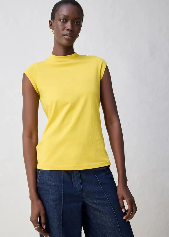 Tričko s podílem hedvábí, bonprix