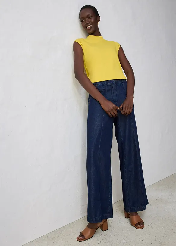 Tričko s podílem hedvábí, bonprix