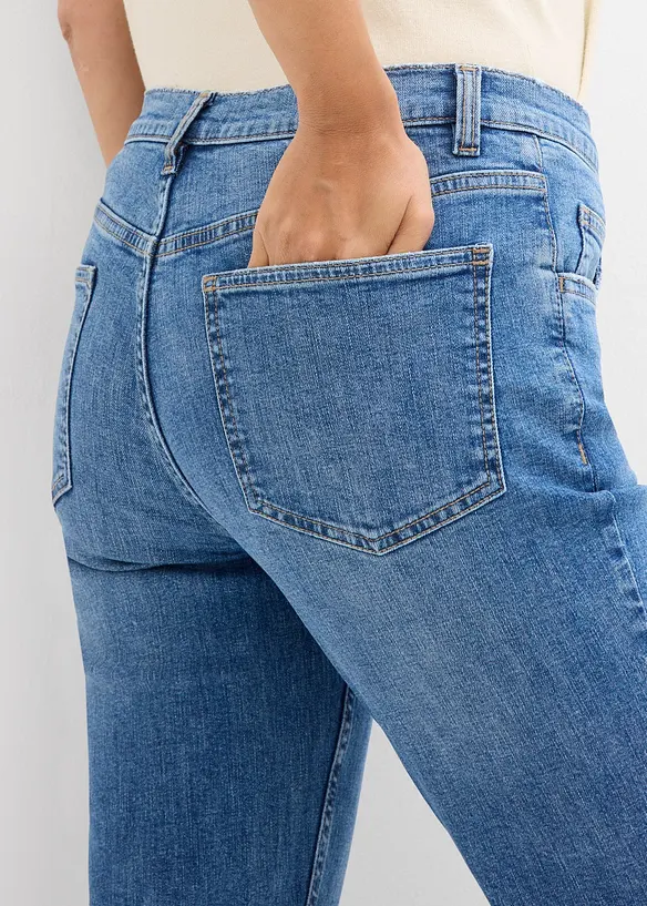 Džíny Flared, Mid Waist, bonprix