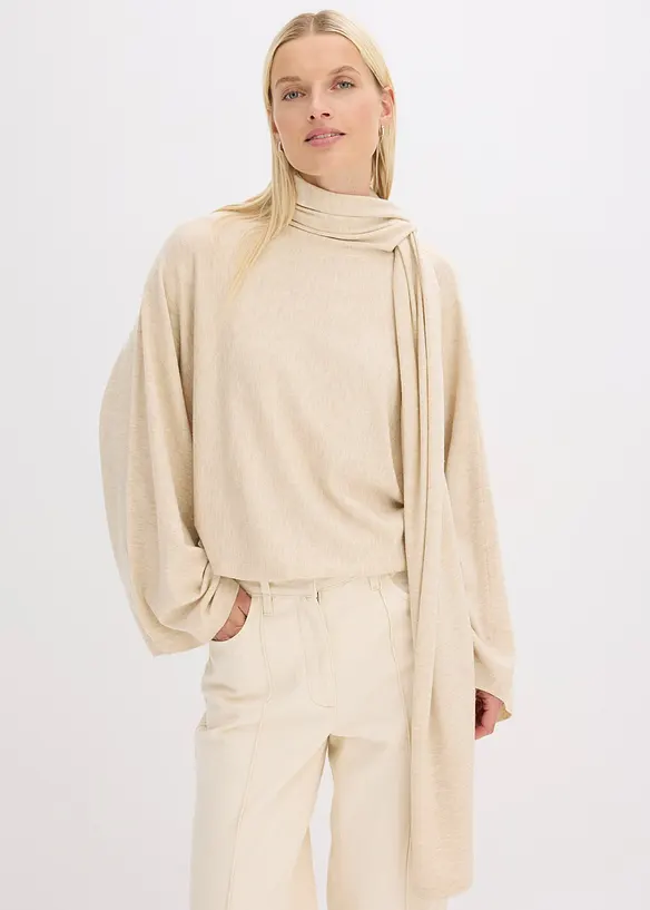 Svetr z jemné pleteniny z měkké viskózové směsi, bonprix