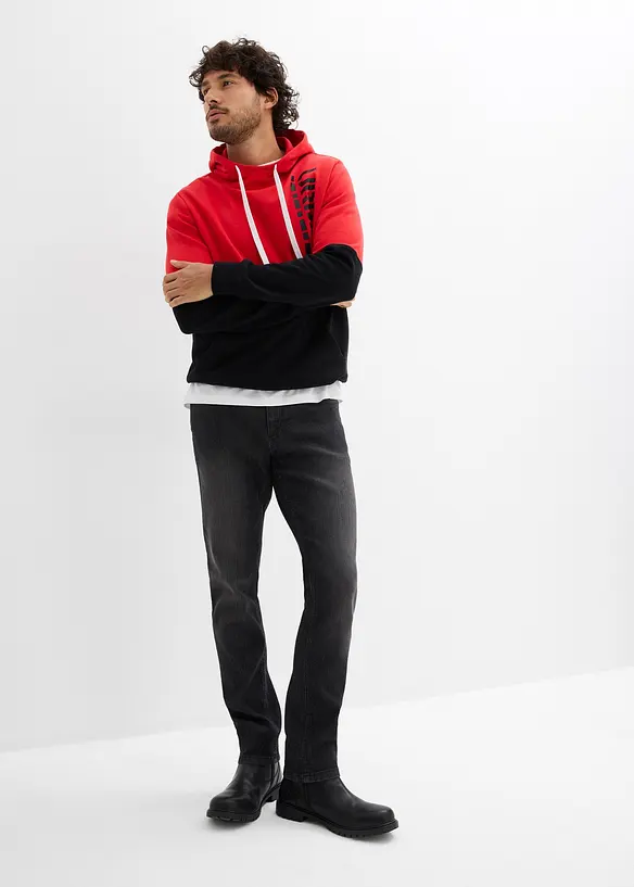 Mikina s kapucí, Slim Fit, bonprix