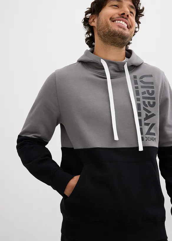 Mikina s kapucí, Slim Fit, bonprix