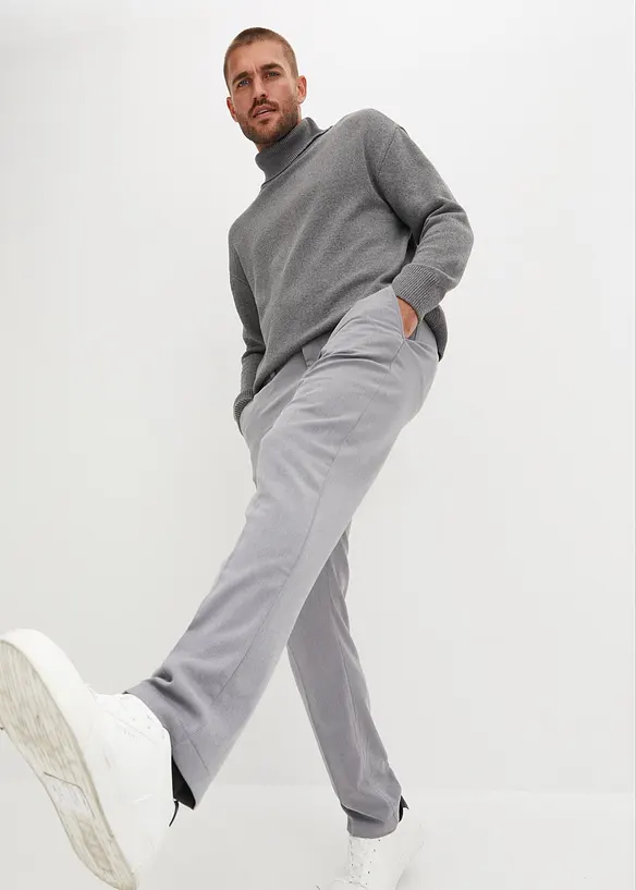 Elegantní kalhoty s puky, Regular Fit, bonprix