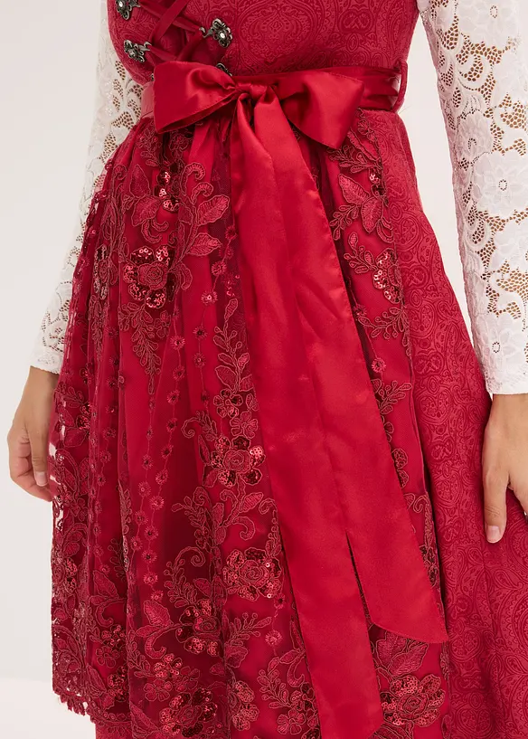 Dirndl se zástěrou s flitry (2dílná souprava), bonprix