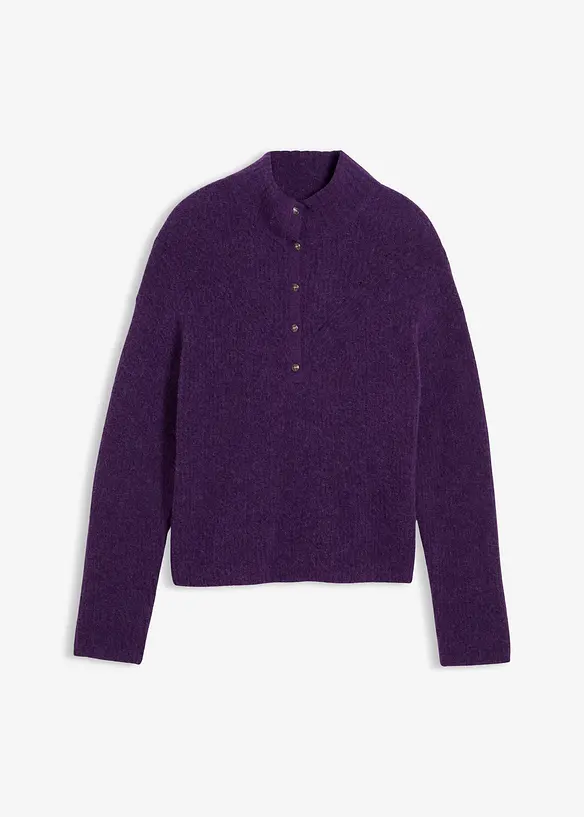 Oversize vlněný svetr s alpakou, bonprix