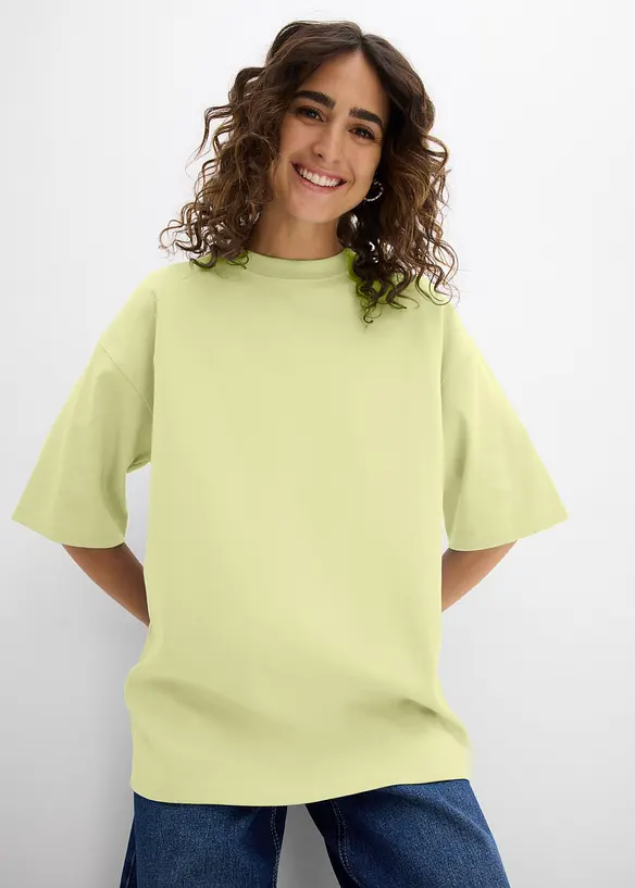 Oversize tričko z čisté těžké organické bavlny, bonprix