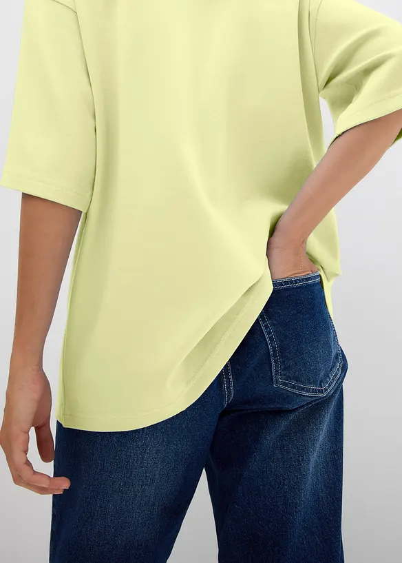 Oversize tričko z čisté těžké organické bavlny, bonprix