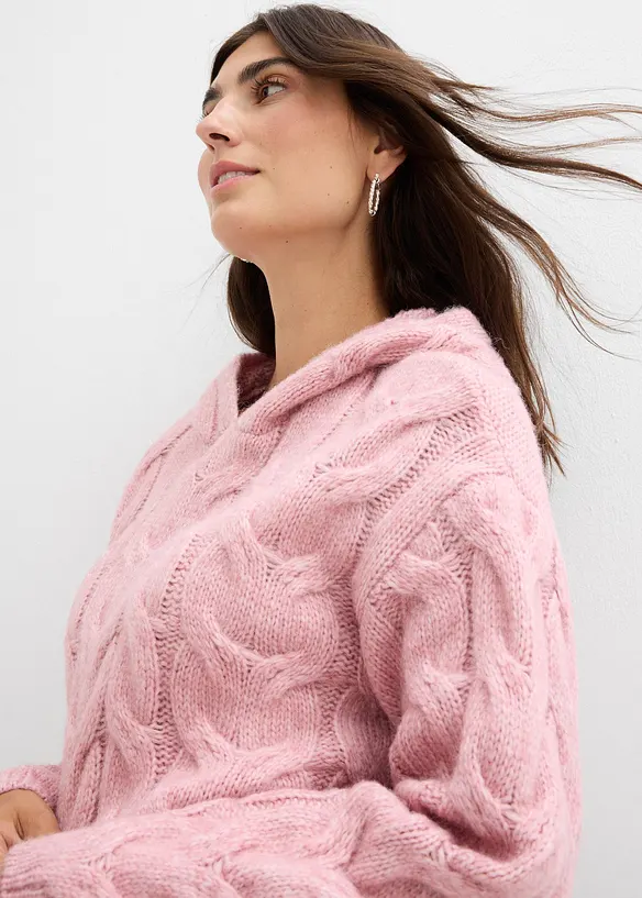 Svetr ze silnější pleteniny, z měkké vlněné směsi, bonprix