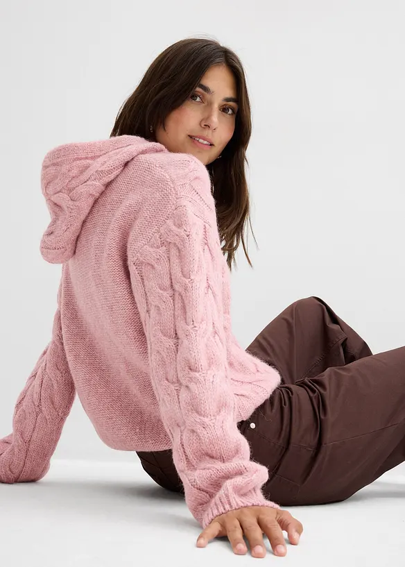 Svetr ze silnější pleteniny, z měkké vlněné směsi, bonprix