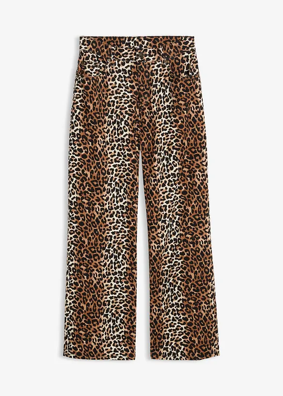 Džíny Wide Leg, Mid Waist, bonprix
