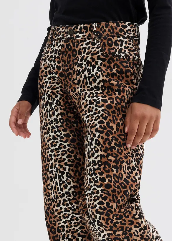 Džíny Wide Leg, Mid Waist, bonprix