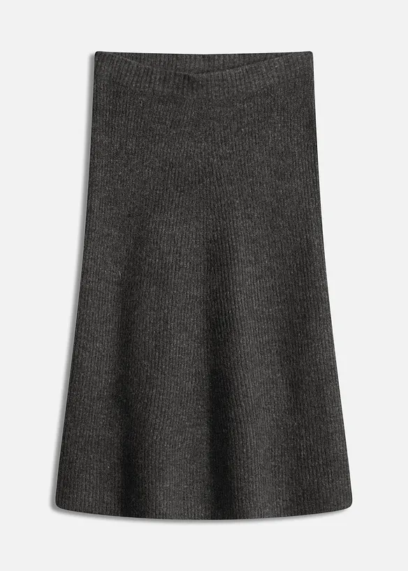 Pletená sukně v délce midi, bonprix