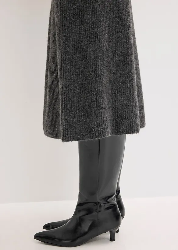 Pletená sukně v délce midi, bonprix