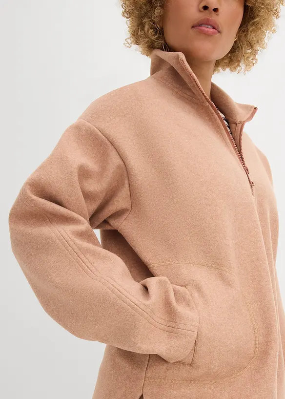 Oversize pulovr s vlněným vzhledem, bonprix