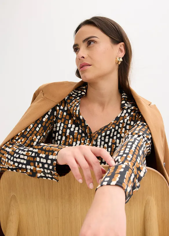 Žerzejová halenka s viskózou, bonprix