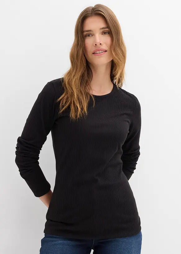 Žebrované termo tričko, bonprix