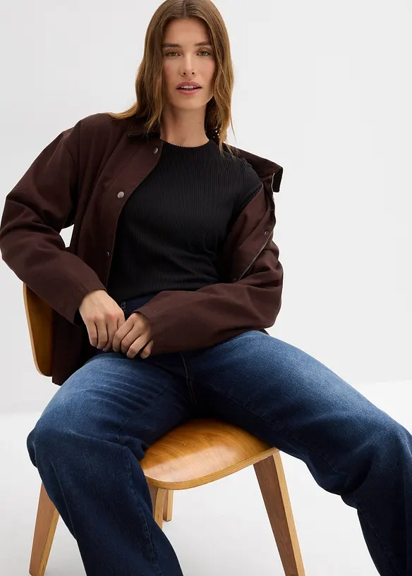 Žebrované termo tričko, bonprix