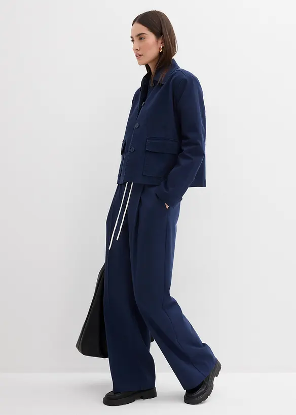 Široké kalhoty z viskózové směsi, bonprix