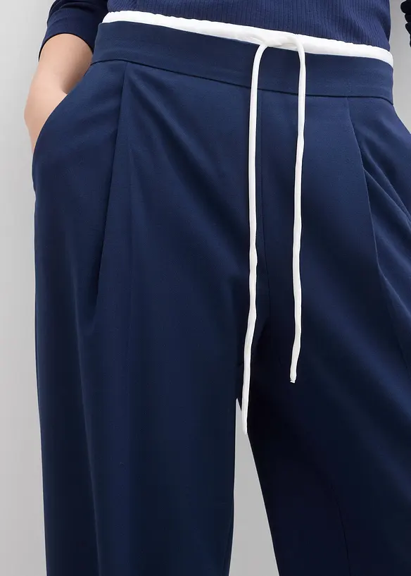 Široké kalhoty z viskózové směsi, bonprix