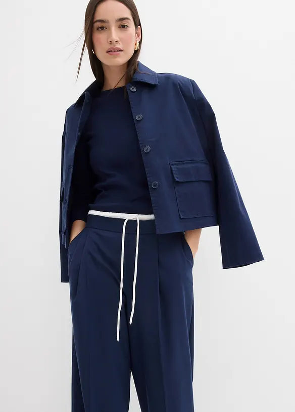 Široké kalhoty z viskózové směsi, bonprix