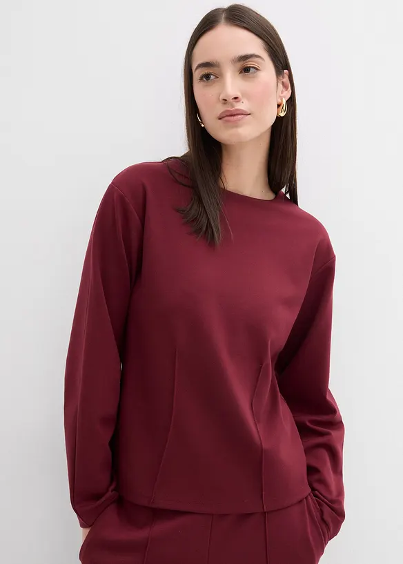Triko s dlouhým rukávem, z materiálu Punto di Roma, bonprix